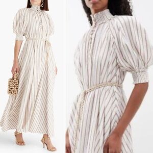 Zimmerman Metallic Striped Cotton-Blend Jacquard Maxi 4